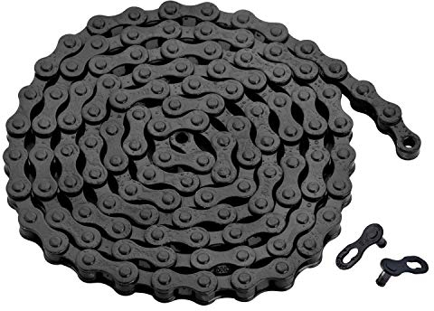Single-Speed Fahrradkette (Schwarz, 1/2 x 1/8 116 Glieder)