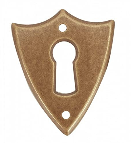 cyclingcolors antik möbel schlüsselschild messing jugendstil beschlag schlüsselblende möbelschild vintage