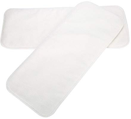 Inserti per Pannolini Riutilizzabile, Riutilizzabili Fodere Pannolino in Tessuto Assorbente Inserto di Stoffa Flushable a strati Lavabile Adulti Incontinenza Fodera Unscented Panno Microfibra Interna