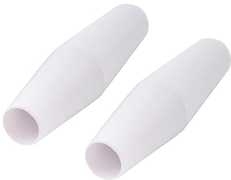 Musiclily Basic Kunststoff Tremolohebel Kappe für Strat Style E-Gitarre M6 Tremolo Arm, Weiß (2er Set)