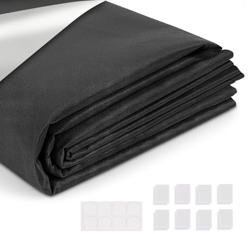 Dachfenster Verdunkelung Fenster Rollo Verdunkelung 300x145cm Schwarz tragbares Verdunklungsrollo Verdunkelungsrollo ohne Bohren Verdunkelungsfolie Verdunklungsstoff 100% Blickdicht