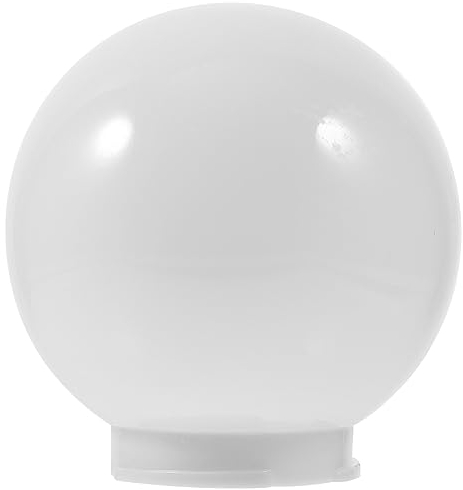 Amosfun Acryl-Lampenpfosten- Mit Passendem Hals Runder Lichtglobus Pfostenlampe Außenleuchte Für Gartenbeleuchtung Im Freien