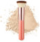 Foundation Brush for Liquid Makeup, Flat Top Kabuki Professional Makeup Tools for Cream Powder Blush and Concealer, Pink
