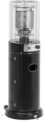 Uniprodo UNI_GPH_01 Riscaldatore radiante a gas 11 kW Altezza 1370 mm - Acciaio inox, acciaio Stufa a gas per terrazze Riscaldamento radiante a gas Stufa radiante da esterno