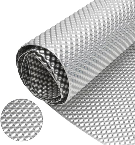 LOMUG Värmeskydd värmeplåt präglad, 100 cm x 40 cm värmeskydd aluminiumplatta, fordon aluminium värmeskyddsplåt reparationssats värmeplatta skyddsplattor för bil motorsport isolering
