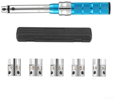 Eawfgtuw Chiave dinamometrica per raggi di moto, 210 NM, con 10 prese intercambiabili per una maggiore precisione e flessibilità di serraggio in acciaio flessibile