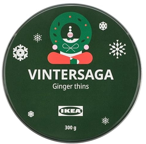 Fakhri Ginger Thins 300g – Crisp, Spiced Ginger Biscuits for Tea, Coffee & Festive Snacks – Perfect Christmas & Xmas Treats