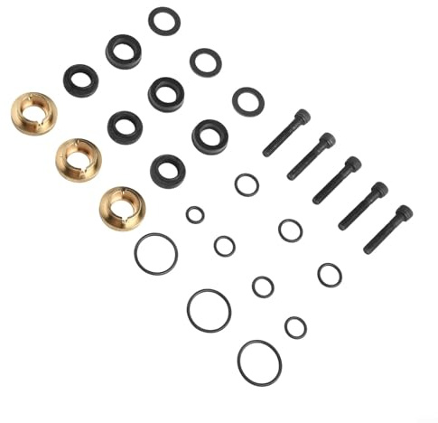 LatoYard Kit de joints de pompe de nettoyeur haute pression 27 pièces pour 190595GS 190711GS avec joints toriques et rondelles Compatible avec modèles 1439 et 1542