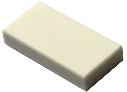 LEGO Parts and Pieces: White 1x2 Tile x50