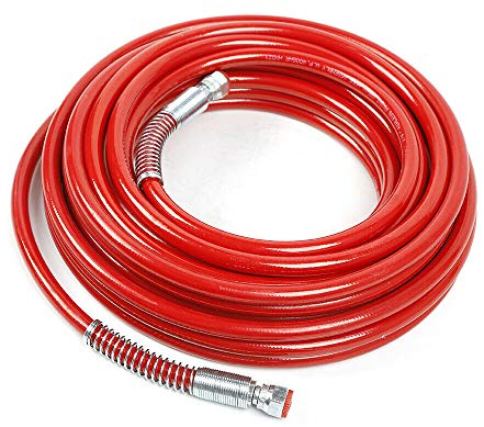 15 m Airless 1/4, spruzzatore ad alta pressione, tubo flessibile per idropulitrice ad alta pressione, 3300 PSI (rosso)