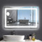 homewell Badspiegel groß Wandspiegel mit Beleuchtung Bad Spiegel Wandspiegel Badezimmer A++ Touch-Lichtschalters (50 * 70cm)