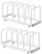 YunNasi Assiette Organisateur, Égouttoir à Vaisselle, Supports à Assiettes, Organisateur d'Étagère à Assiettes, Rangement de Planche à Découper pour Cuisine Comptoir Placard (Blanche, 2 Pièces)