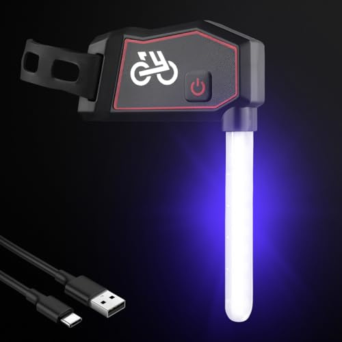 Luci Posteriori della Bici, WASAGA 8 Modalità di Illuminazione Novel Fanale Posteriore della Bicicletta con 500mAh Batteria per 4 Ore di Orario di Lavoro e Tipo-C Ricaricabile e IPX4 Impermeabile