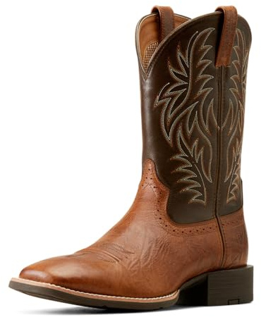 ARIAT Mens Sport Wide Square Toe Western Boot Peanut Butter/Chaga Brown 11.5