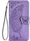 TEYYOS Papillon Coque Folio pour OnePlus Nord CE 3 Lite, Housse Étui en PU/TPU Cuir Flip Portefeuille avec Espèces et Carte Fente, Téléphone Case Protection Cover - Violet Clair