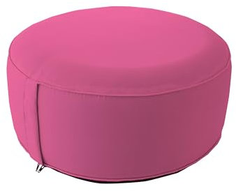 ED ENJOY HOME Pouf d'extérieur Rond Gonflable, Rose Fuchsia, 55x55cm, avec Housse Collection Jardin Costa