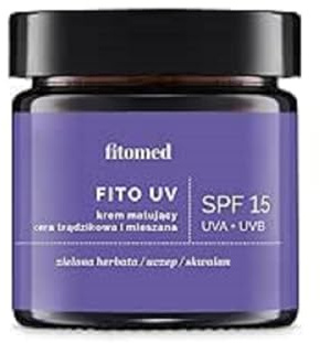 Fitomed Mattierende Gesichtscreme Mischhaut und Aknehaut 55g - Tagescreme Gesicht mit LSF 15 - Effektive Gesichtspflege mit Antibakterieller Wirkung