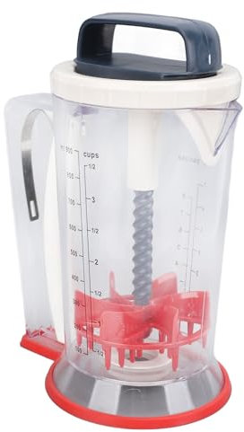 Dispenser per Pastella per Pancake, Dispenser per Pancake con Manico Spremuto, Pastella Elettrica per Pancake per la Cucina di Casa, Pancake, Cupcake, Waffle, Muffin, Crêpe e Torte