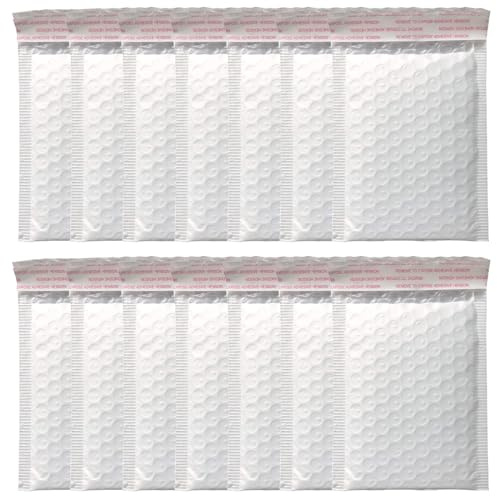 KIRZAX Lot de 12 Papier Bulle Déménagement,18cm x 23 cm,Expédition-Emballage-Colis Vêtement,Papier Bulle Déménagement Carton,Sacs d'emballage en Coton Perlé,Sachet Vêtement pour Textile