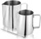 WUWEOT 350/580 ml Milchkännchen Edelstahl Milch Pitcher Milchaufschäumkännchen Milchaufschäumer Kanne Tasse mit Messmarkierungen und Latte Art Pen für Barista Cappuccino Espresso