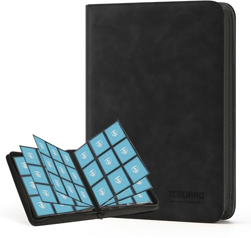 TCGUARD Trading Card Binder, 9 Side Loading Pocket Card Album Hold Up to 540 Cards, Zipper Binder for Cards Collection, TCG Card Holder for Game Card, Sports Card, Yugioh, MTG etc.