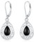 Filigrane Ohrringe 925 Sterling Silber Schwarze Onyx Ohrringe Hängend Schwarze Onyx Ohrhänger Schmuck Geschenke für Damen