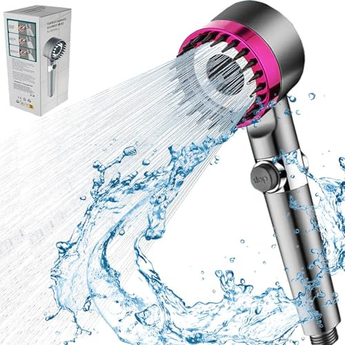 Fenxyo Cabezal de ducha filtrado, cabezal de ducha de mano de alta presión extraíble, varios modos de pulverización, cabezal de ducha con filtro para eliminar el cloro residual de agua dura,