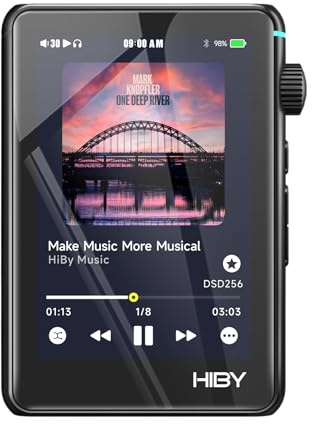 HiBy R3 II 2025 Hi-Res Audio Player - Dual DAC Chips, MQA Decoding, Qobuz/Tidal Player with Bluetooth 5.1, 3.5mm SE/4.4mm BAL Ports | Up to 2TB Expandable Storage