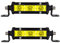 Willpower 2x LED Offroad Scheinwerfer 13cm 15W Gelbe Bernstein Einzelne Reihe Led Scheinwerfer Arbeitsscheinwerfer Bar 12V 24V Zusatzscheinwerfer 6000K IP67 Wasserdicht für Auto LKW Traktor Truck