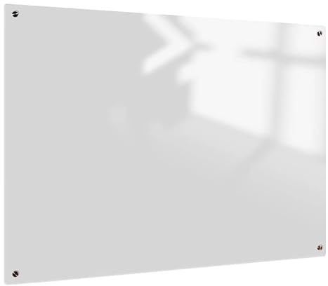Whiteboard Glas Solid Weiß Magnetisch 45x60 cm | Sam Creative Whiteboard | Design Whiteboard aus Glas