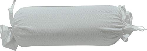 Erwin Müller Nackenrollenbezug Seersucker Uni Serie Rosenheim - pflegeleicht, bügelfrei, mit Bindebändchen