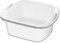 Addis Premium Soft Grip Large Rectangular Washing Up Bowl, 9.5 litre, White and Grey