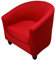 Highdi Sesselschoner Sesselüberwurf mit Elastisch Stretch Husse 2 Stück, Club Chair Schonbezug Sofabezug mit hoher Dehnung Sessel für Loungesessel Cocktailsessel (einfarbig rot)
