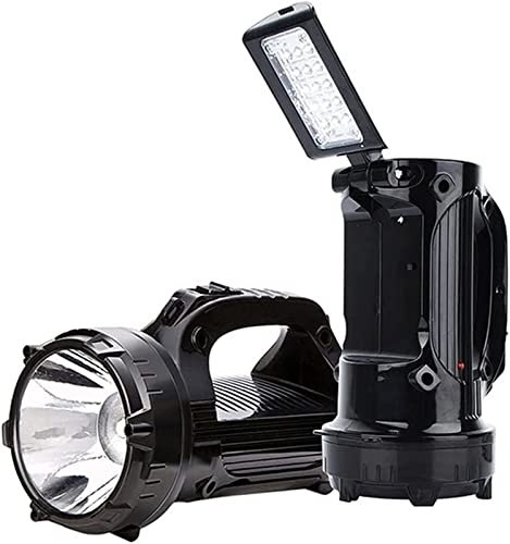 WJCCBJQXW Camping Lanterne Rechargeable LED Lampe de Poche étanche Tente lumière Torche Lampe de Table for Camping extérieur lumière Portable d'urgence (Color : Black)