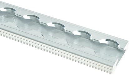 LOADCARE Binario per airline quadrato non forato, fissaggio del carico, forma piatta, per trasporto camion, auto, rimorchio, campeggio, argento, anche per camper, 3 x 2 m