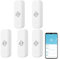 Sensor de vibración inalámbrico, mini detector de rotura de cristal para alarma y automatización inteligente del hogar, no requiere hub, compatible con Tuya/para Smart Life App (5 unidades)