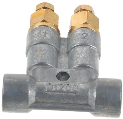 LALADEFIEE Pressurized Separator Hydraulic Diverter Valve for High Pressure Distributor Valve Diverter Function for Industrial Lubrication Systems Random Style