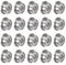 sourcing map 20Stk. F693ZZ Flanschkugellager Kugellager 3x8x4mm abgeschirmte Chromstahllager