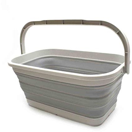 SAMMART 11,6L zusammenklappbarer Eimer (Grau, 1)