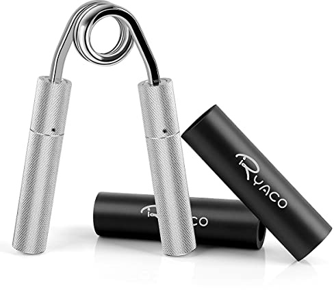 Ryaco Hand Grip, 18-73KG (40-160lbs) Regolabile Gripper Pinza Polso Avambraccio Trainer, Alluminio Finger Manubri Grip, Molla Avambraccio Hand Press per la Costruzione Muscolare
