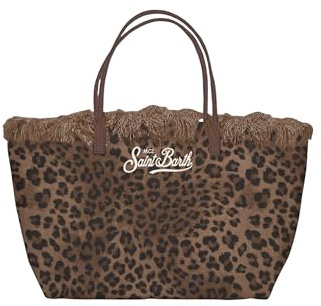Saint Barth Mc2 Donna Borsa A Spalla CBF0001 Cotone Marrone Taglia Unica
