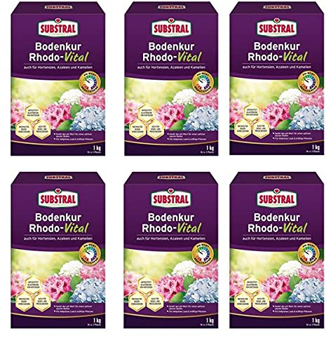 SUBSTRAL Bodenkur Rhodo-Vital 6 kg - Bodenhilfsstoff zur Behandlung des Bodens unter Moorbeetpflanzen o.ä