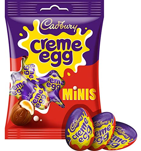 Cadbury Creme Egg Minis, perfetto per Pasqua, uovo di cioccolato al latte ripieno di fondente 78 g (confezione da 1)