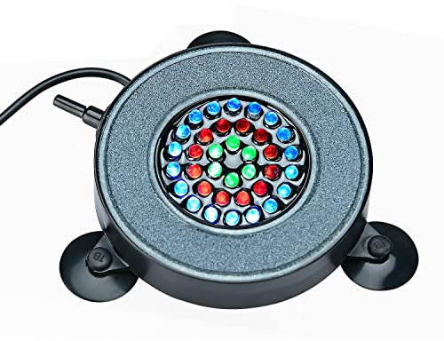TOWEAR Aquarium Air Stone Fish Tank LED Air Stone Bubble Light with 36 LED lamp Beads, Auto Chaging Color, Support to Connect Aquarium Air Pump