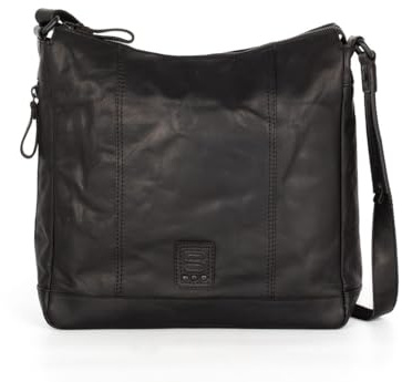 Spikes & Sparrow Leren Crossbodytas - Elizabeth - Zwart