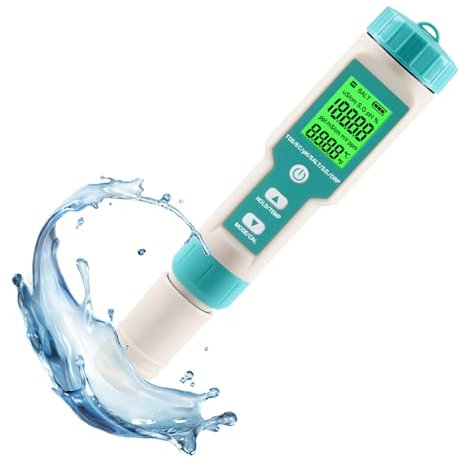 Monitor De Calidad Del Agua 7 En 1, Medidor De Cloro, PH, TDS, Sal, ORP, FAC EC, Probador De Temperatura, Maricultura, Piscina, Detector De Calidad Del Agua