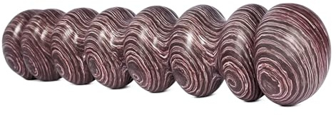 High-Density Foam Roller for Deep Muscle Massage of Legs & Back, Releases Muscle Pain, Pilates Fitness Yoga Pillar （Purple Wave）