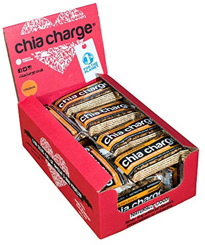 Mini and Big Flapjacks Pack - Chia Seeds - Energy Bar - Healthy Snack Bar - Bars - Running, Gym and Cycling Energy - No Nuts - Nut Free - Lunchbox Snack (Original Sea Salt, 18 x 30g)