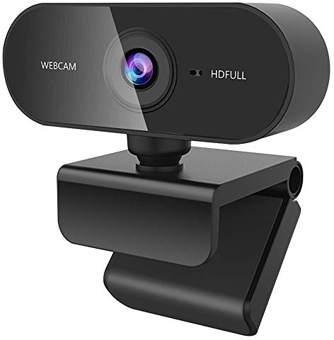 Guijiyi Cámara Web Full HD,Webcam para PC,USB Plug and Play,con Micrófono con Reducción de Ruido,para Computadora Portátil, Videollamadas (A(1080P))
