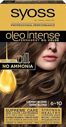 Syoss Oleo Intense Haarfärbemittel, 6.10 Dunkelblond 115 ml